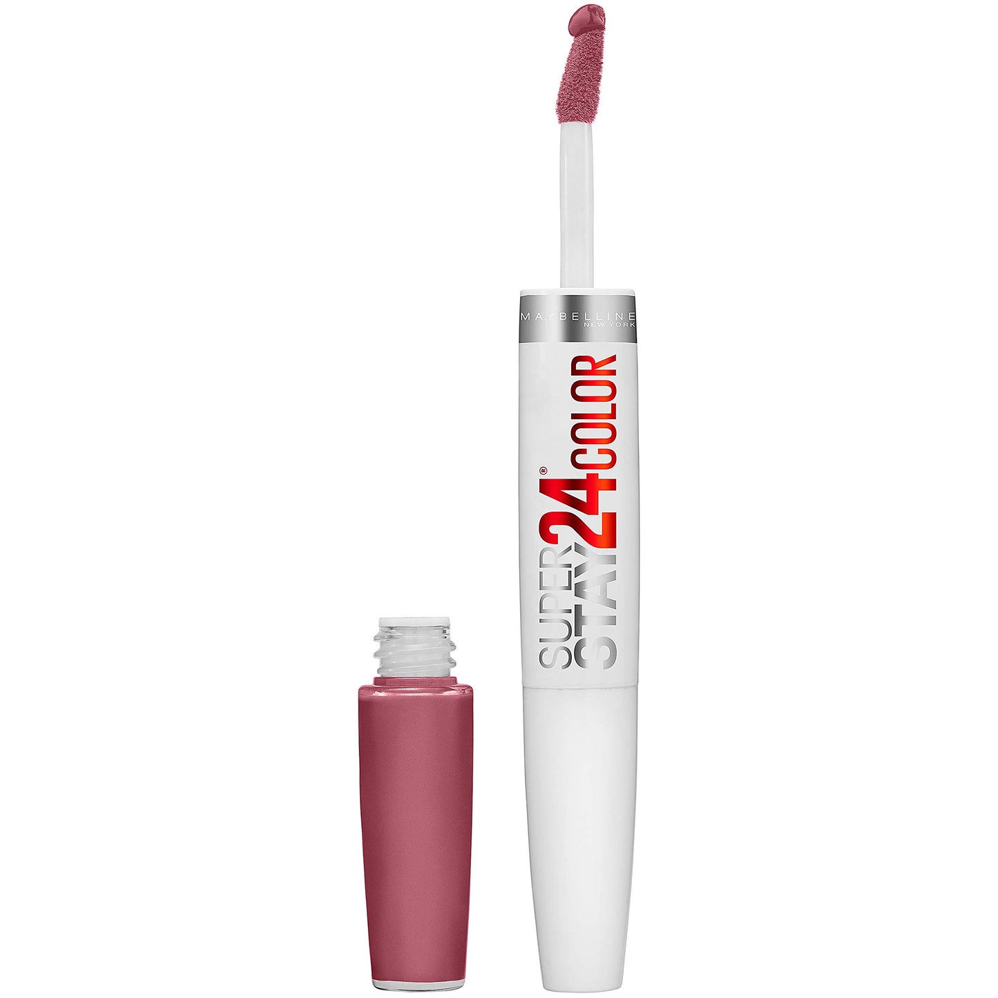 Maybelline Super Stay 24, 2-Step Liquid Lipstick Makeup, Long Lasting Highly Pigmented Color with Moisturizing Balm, Firmly Mauve, Mauve, 1 Count Beauty & Personal Care MAYBELLINE