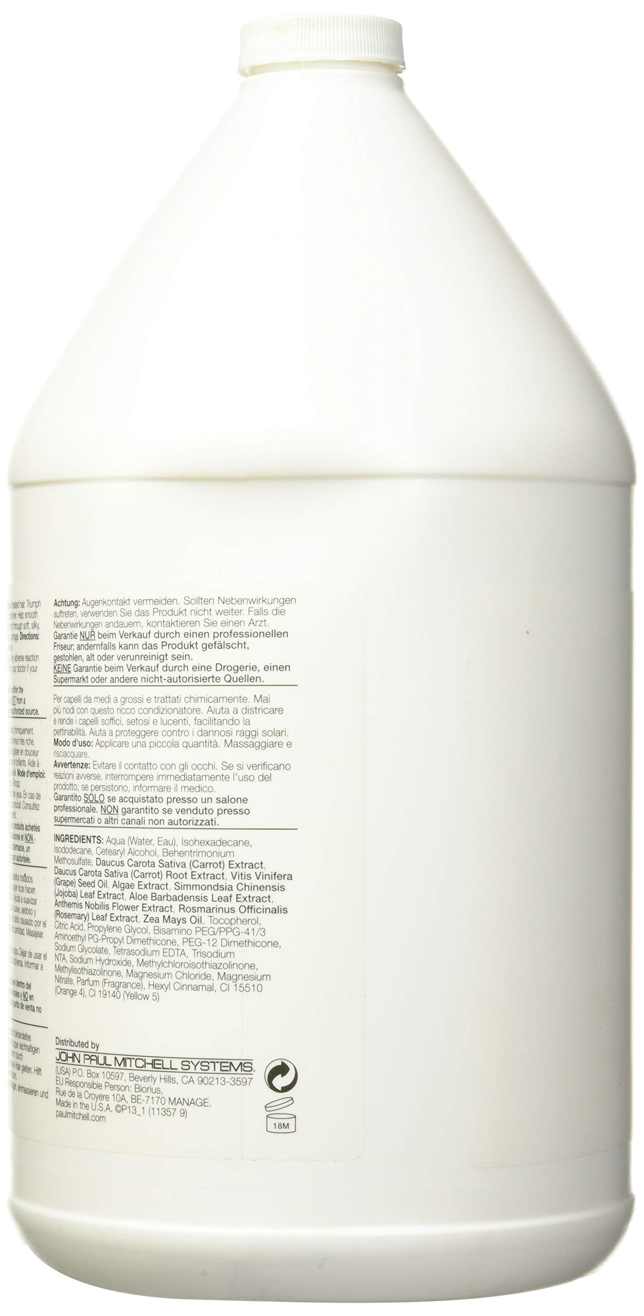 Paul Mitchell The Detangler Conditioner Gallon Bottle