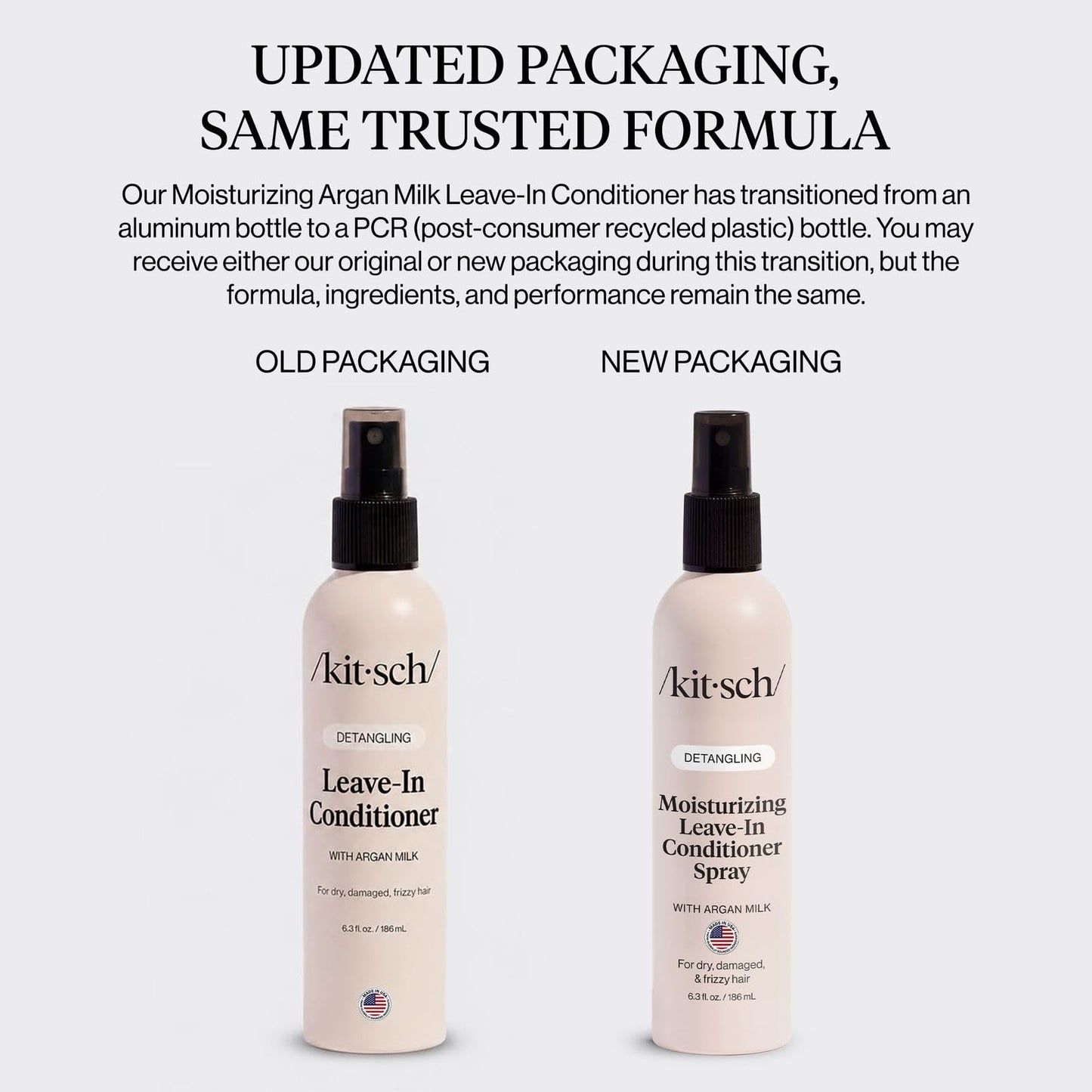 Kitsch Argan Milk Leave In Conditioner Spray - Hair Detangler Spray for Curly, Wavy, Fine, Dry & Damaged Hair - Silicone-Free | Ideal Gifts for Women Beauty & Personal Care Kitsch