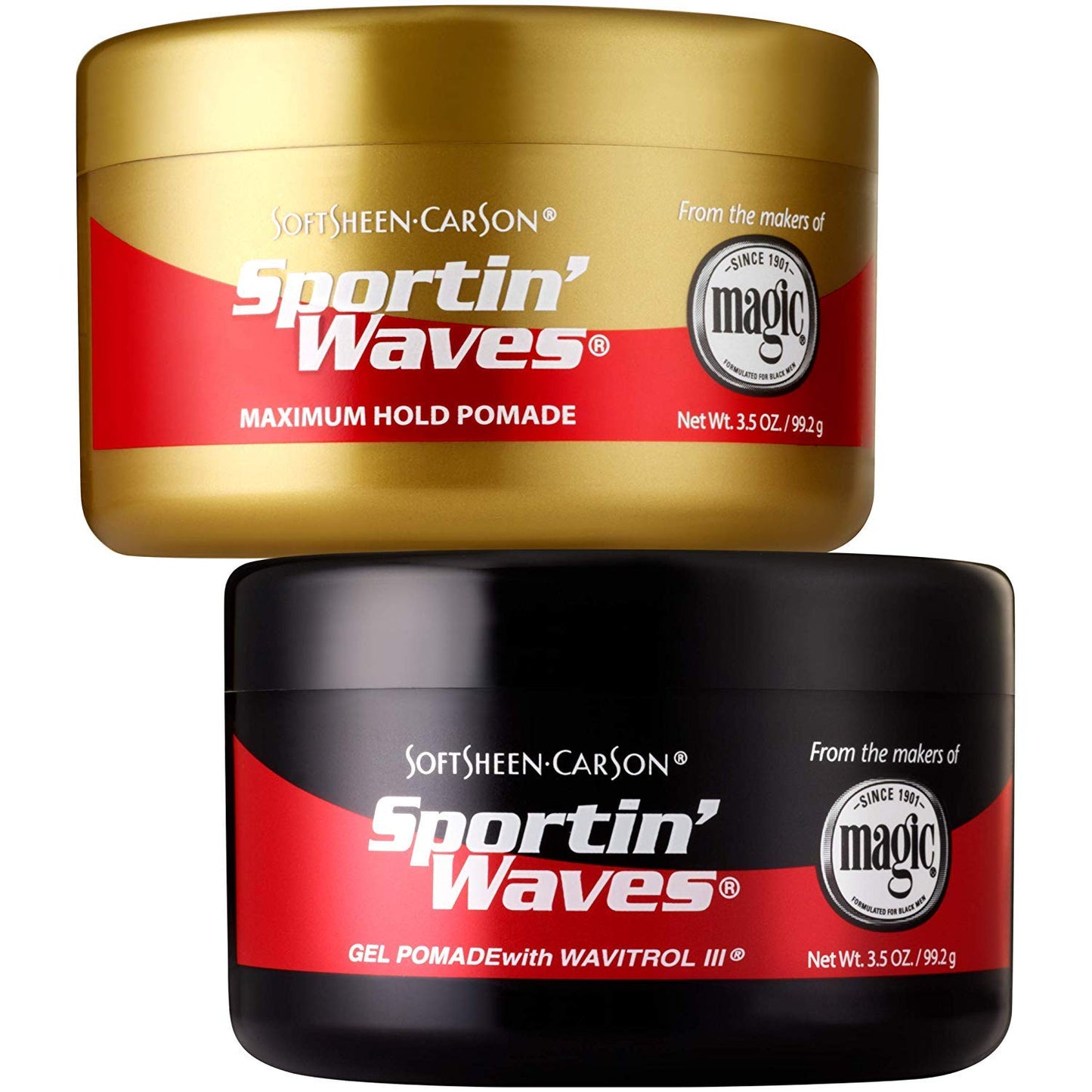 Softsheen Carson Sportin' Waves Maximum Hold Pomade, 2 Count