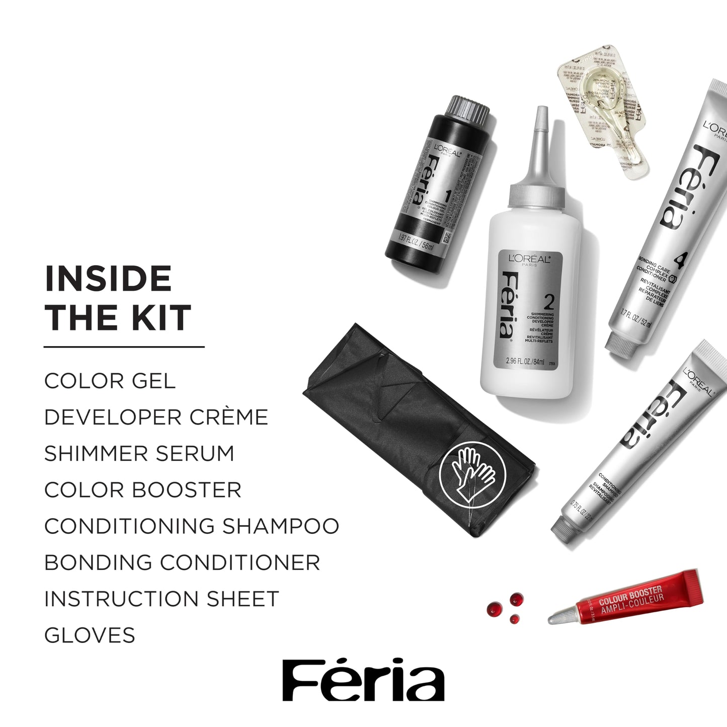 L'Oreal Paris Feria Multi-Faceted Shimmering Color Power Red Intense Deep Auburn, R48