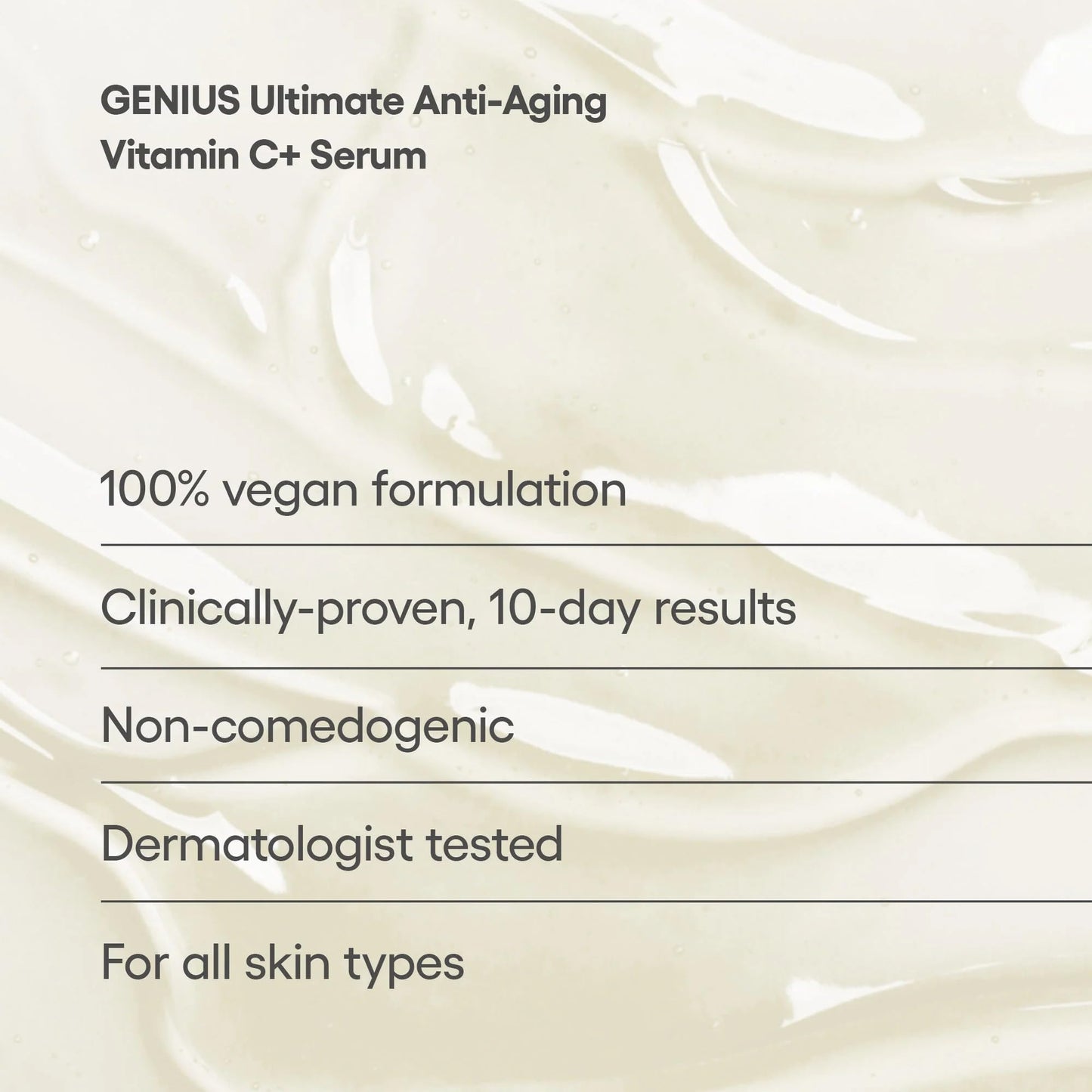 Algenist GENIUS Vitamin C Serum for Face - Anti Aging Serum with Alguronic Acid, Niacinamide & Microalgae Oil - Helps Brighten, Even Skin Tone, Reduce
