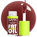 NYX PROFESSIONAL MAKEUP Fat Oil Lip Drip, Moisturizing Lip Oil Gloss, Vegan Tinted Formula, Up to 12 HR Hydration - Sprinkle Sprinkle (Deep Muted