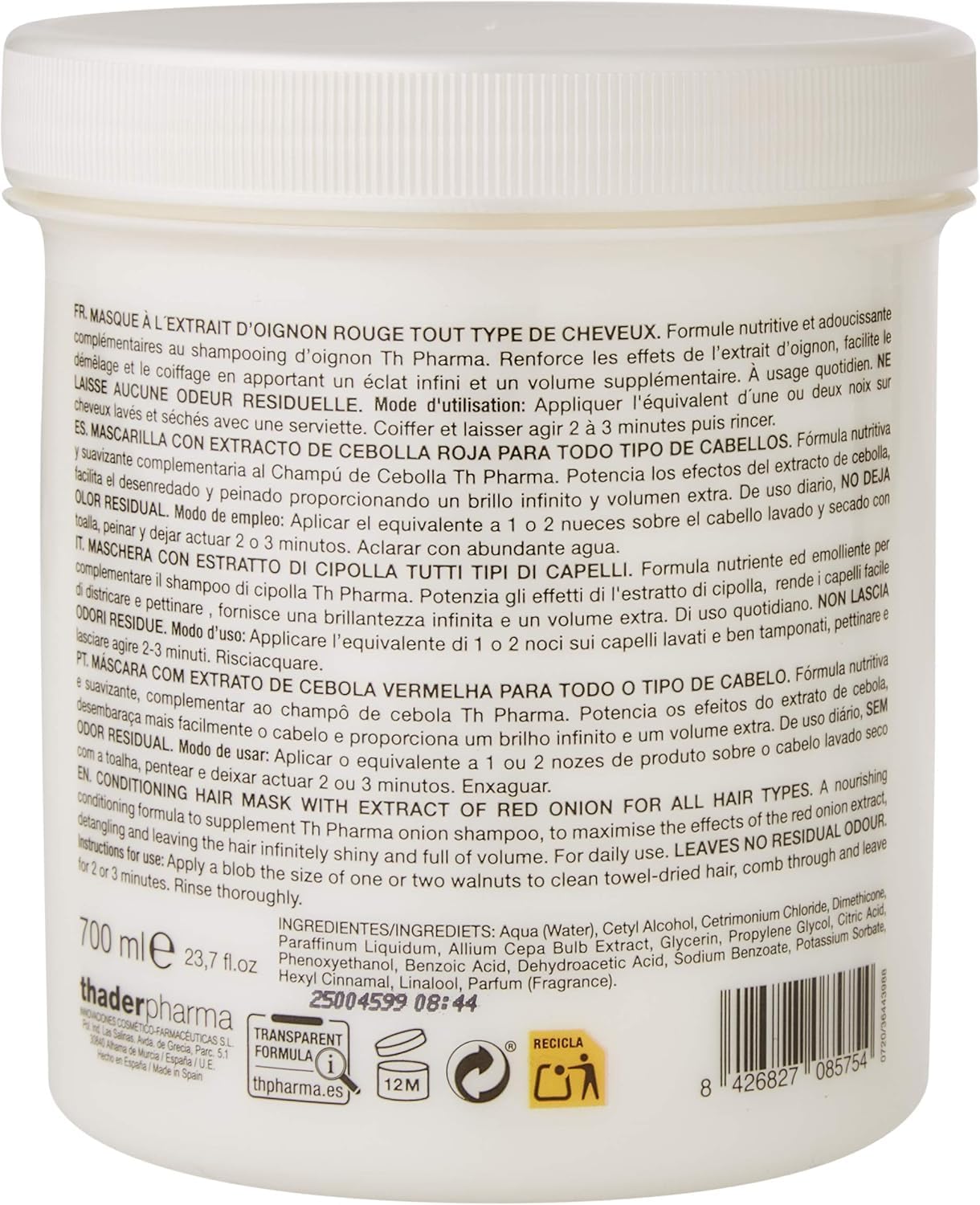 Shampoo 1000ml + Mask 700ml with Extract of TH Red Onion (NO RESIDUAL ODOUR)
