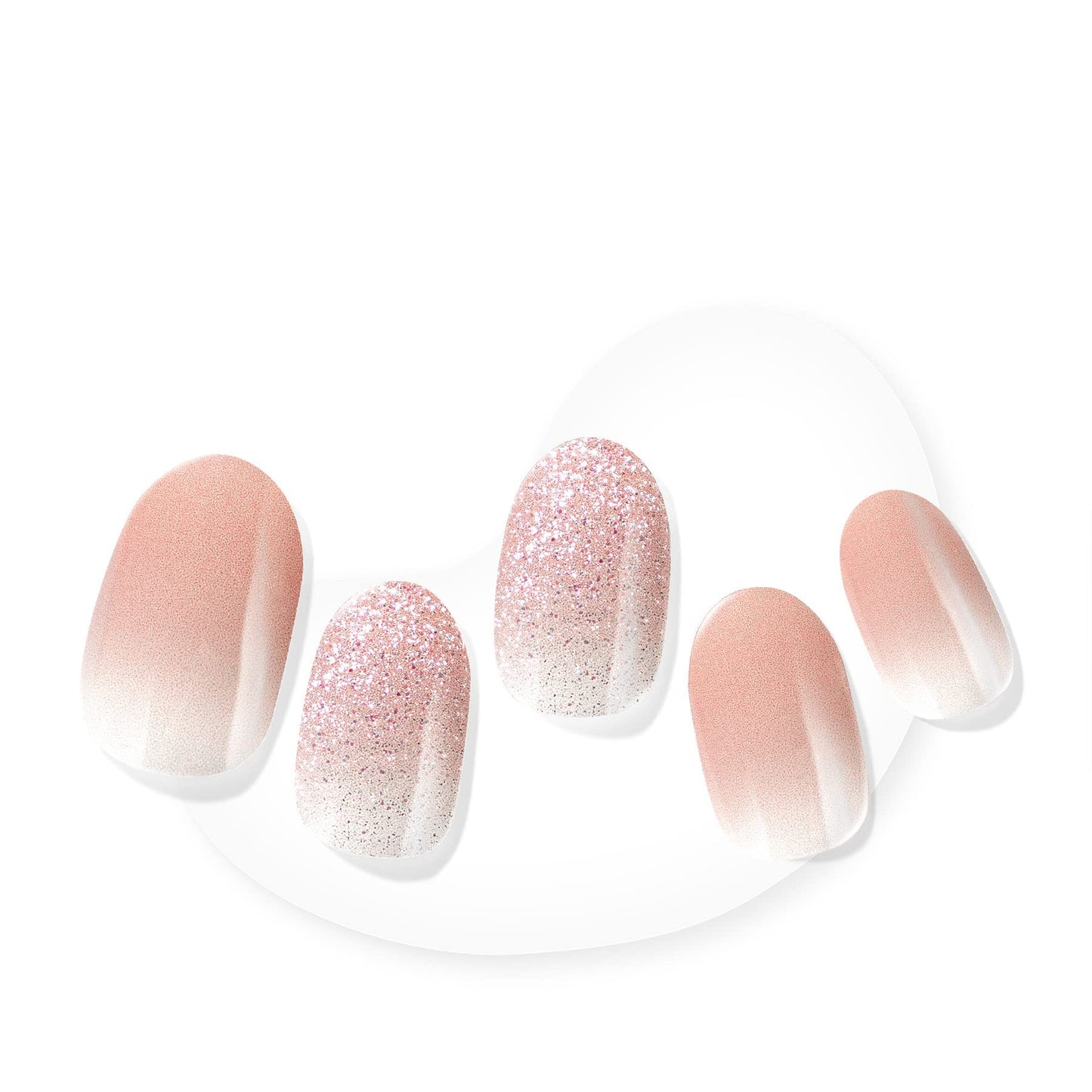 Dashing Diva Glaze Nail Strips - Velvet Blush | Long Lasting, Chip Resistant, Semi-Cured Gel Nails | 34 Salon Quality Nude Ombre Set Beauty & Personal Care Dashing Diva