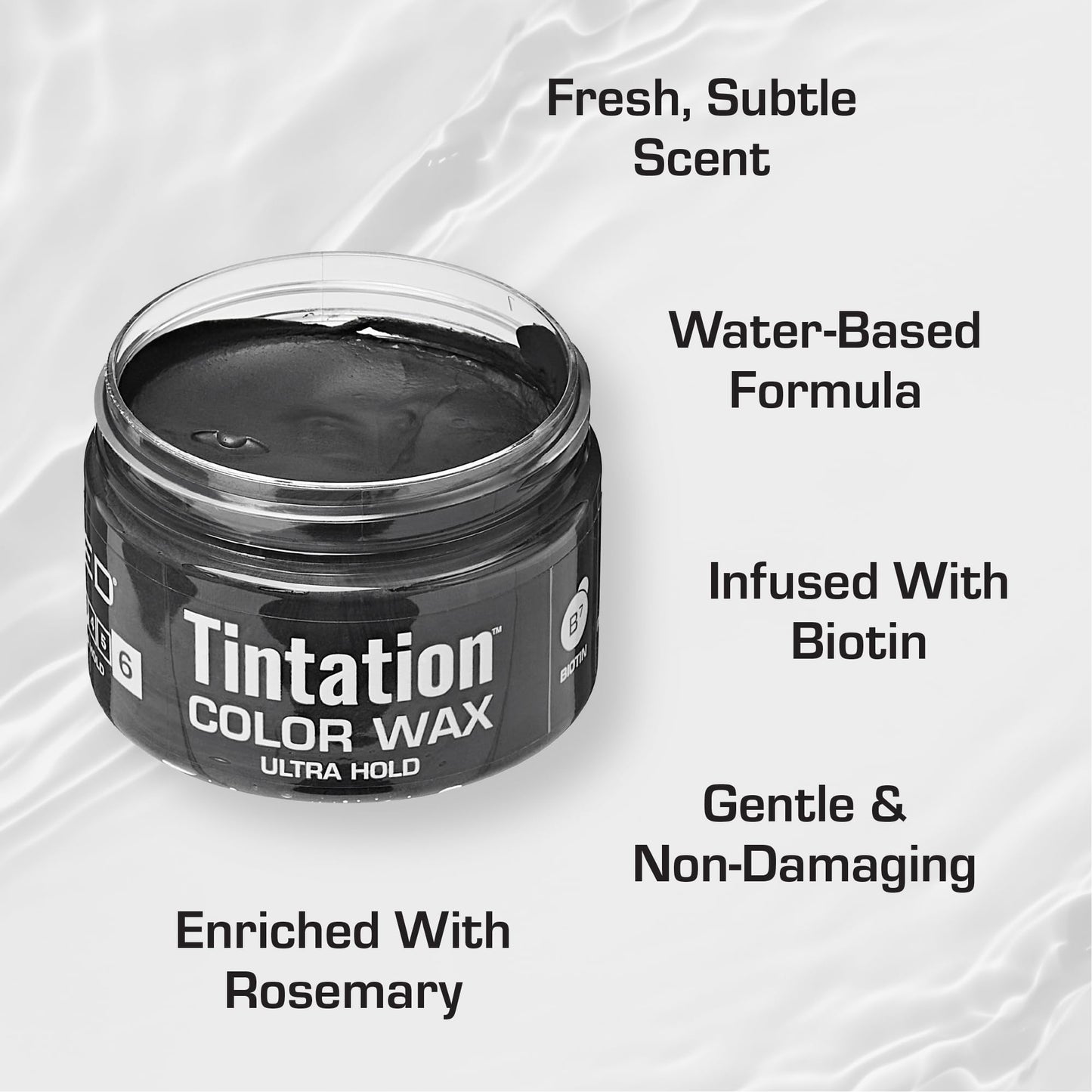 Red by Kiss Tintation Temporary Hair Color Wax - Vivid Instant Color, Ultra Hold, Water & Sweat Resistant, Curly Hair Safe, Non-Drying & Damage-Free
