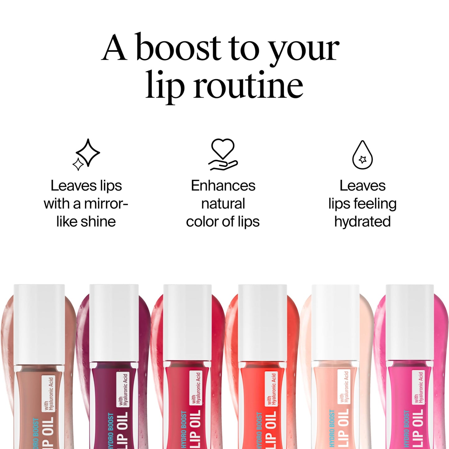 Neutrogena Hydro Boost Tinted Lip Oil with Hyaluronic Acid, Designed to Hydrate & Nourish While Providing a Luxurious Pop of Color for Fuller-Looking