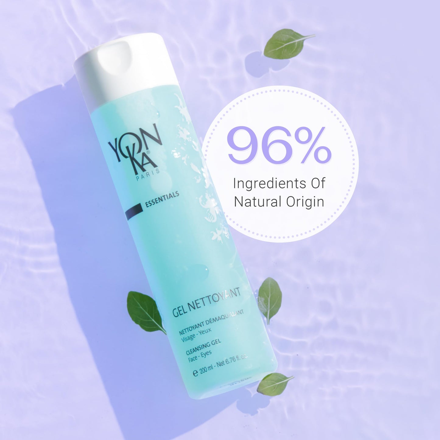 Yon-Ka Gel Cleanser | Gentle Foaming Face Wash & Makeup Remover | Cleanses Pores and Balances Skins pH with Red Algae & Amino Acids | For Acne Prone