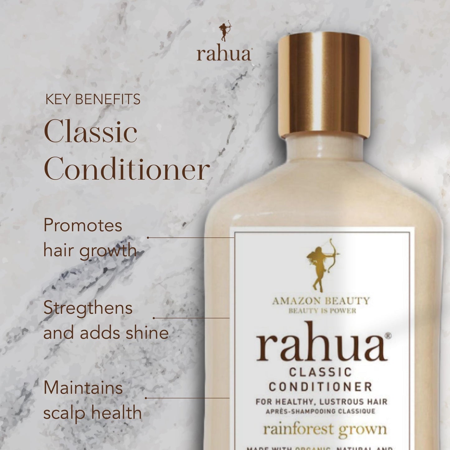 Rahua Classic Hair Conditioner, Vegan Hydrating Hair Care Oil, Quinoa, Organic Aloe Vera, Rosemary, Natural Palo Santo for Scalp Care, Promotes