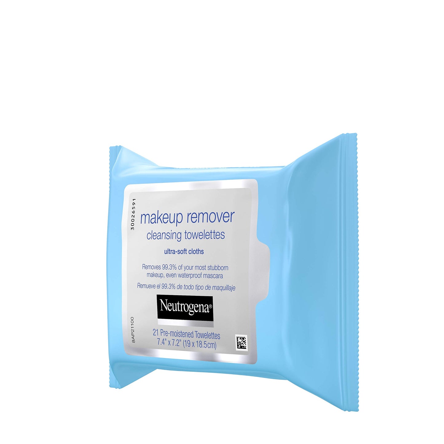 Neutrogena Makeup Remover Cleansing Facial Towelettes, Daily Gentle Face Wipes to Remove Oil, Dirt, & 99.3% of Makeup, Safe for Sensitive Eyes