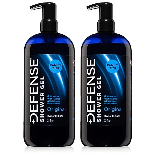 Defense Soap Tea Tree Body Wash | All Natural Organic Shower Soap for Athletes | Odor Control & Skin Fungal Protection for Sports, Post Workout