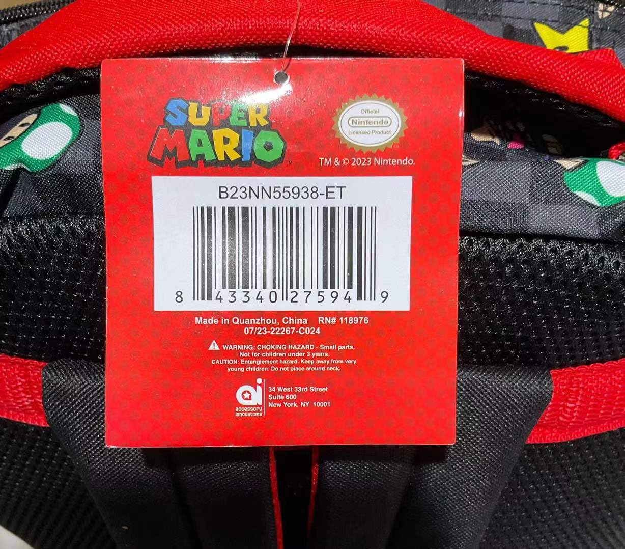 AI ACCESSORY INNOVATIONS SUPER MARIO 16 inch Character Print Backpack