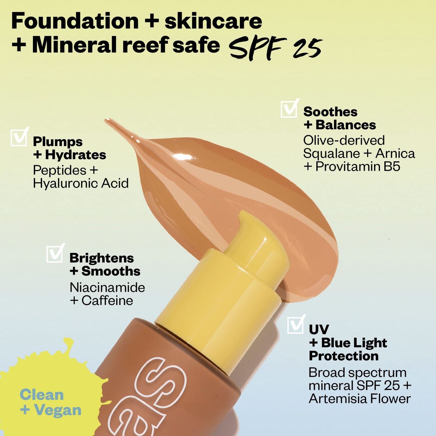 Kosas Revealer Skin-Improving Foundation with SPF 25 Protection - Hydrate, Brighten, Soothe, Plump, Protect Skin - Smoothing Texture, Natural Finish
