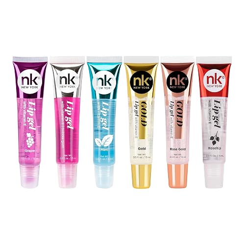 NICKA K NEW YORK Lip Gel, Hydrating, Lightweight, Glides on Effortlessly, Non Sticky Finish Lip Gel Colors (AMZ020)