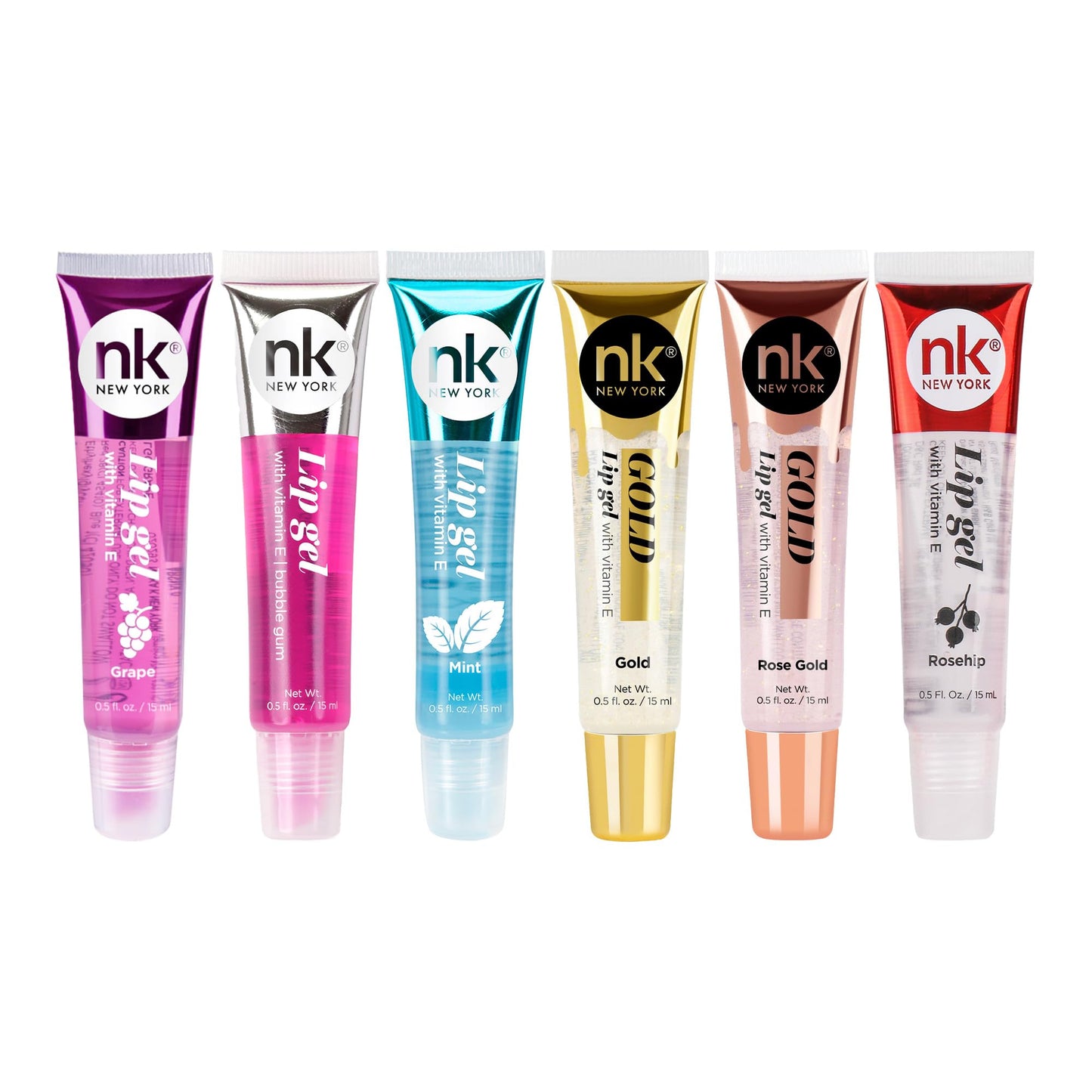 NICKA K NEW YORK Lip Gel, Hydrating, Lightweight, Glides on Effortlessly, Non Sticky Finish Lip Gel Colors (AMZ020)