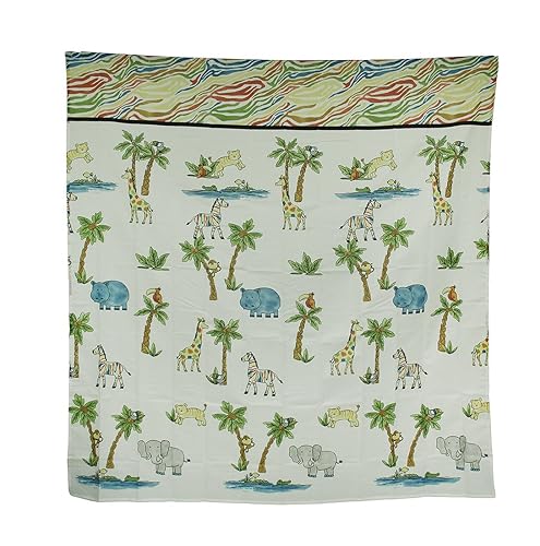 Saturday Knight Safari Fabric Shower Curtain