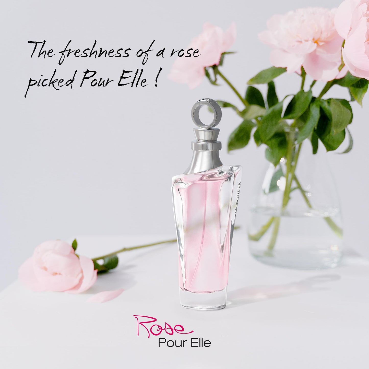 Mauboussin - Rose Pour Elle 100ml (3.3 Fl Oz) - Eau de Parfum for Women - Floral, Fruity & Fresh Scents