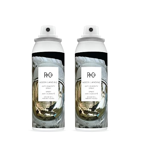 R&Co Moon Landing Anti-Humidity Spray - Frizz Control and Humidity Protection - Flexible Hold for Smooth Hair - Flyaway Tamer - Lightweight Shine