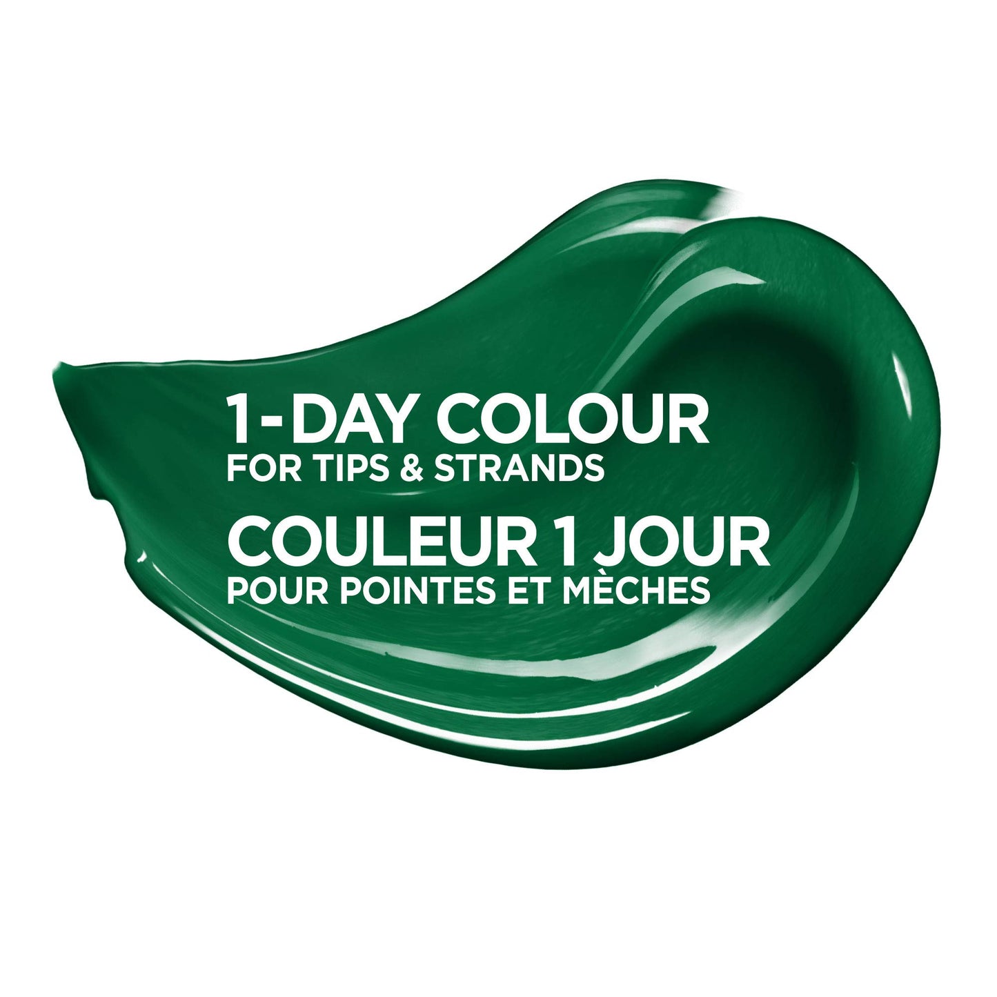 L'Oreal Paris Hair Makeup Temporary 1-Day Hair Color for Brunettes, Green 70, 1 Fl Oz Beauty & Personal Care L'Oreal Paris