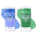 Body Glitter Stick,Mardi Gras Accessories,Sparkling Face Hair Glitter,Mermaid Sequins Chunky Glitter Face Paint,Singer Concert Outfit Festival Rave