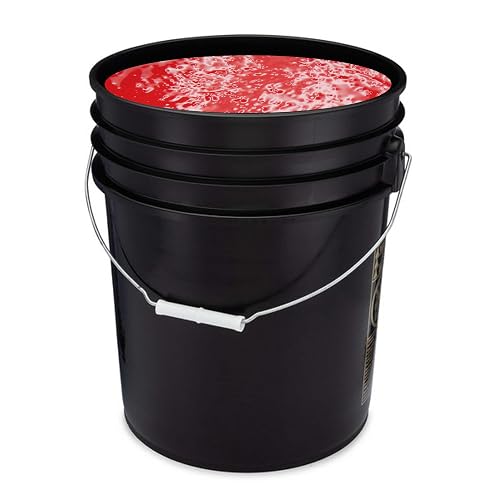Handy Art UV Neon Event Paint, Red, 5 Gallon Bucket, Blacklight Glow Paint for Parties, Raves, Festivals, Splash Painting, Washable Easy Clean Up
