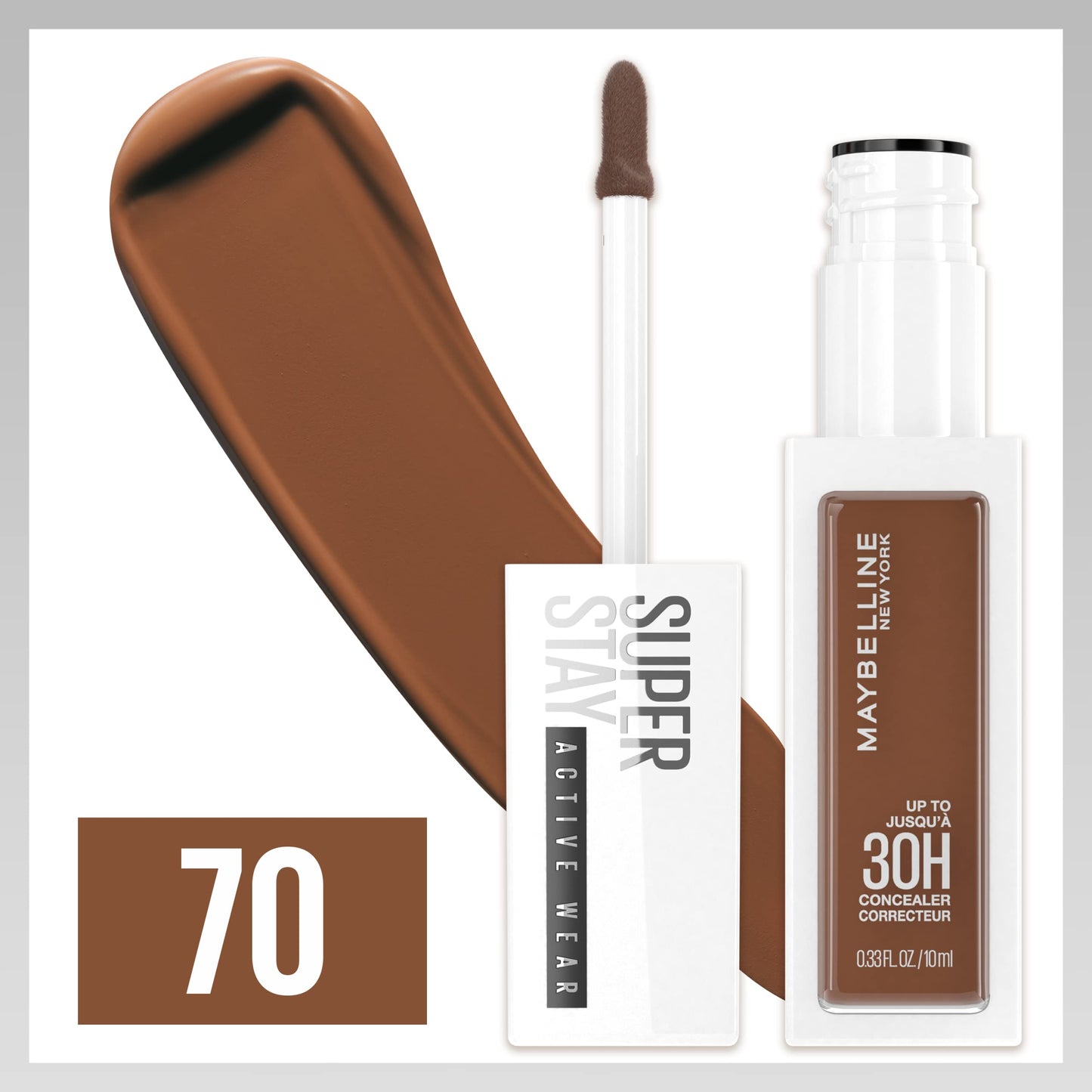 Maybelline Super Stay Liquid Concealer Makeup, Full Coverage Concealer, Up to 30 Hour Wear, Transfer Resistant, Natural Matte Finish, Oil-free