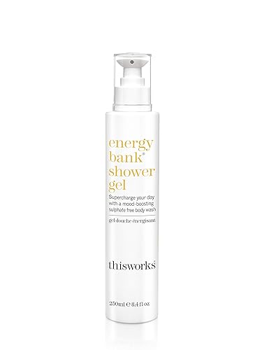 THISWORKS Energy Bank Shower Gel: Supercharge Energy, Clean & Hydrate Skin, 250ml | 8.4 fl. oz