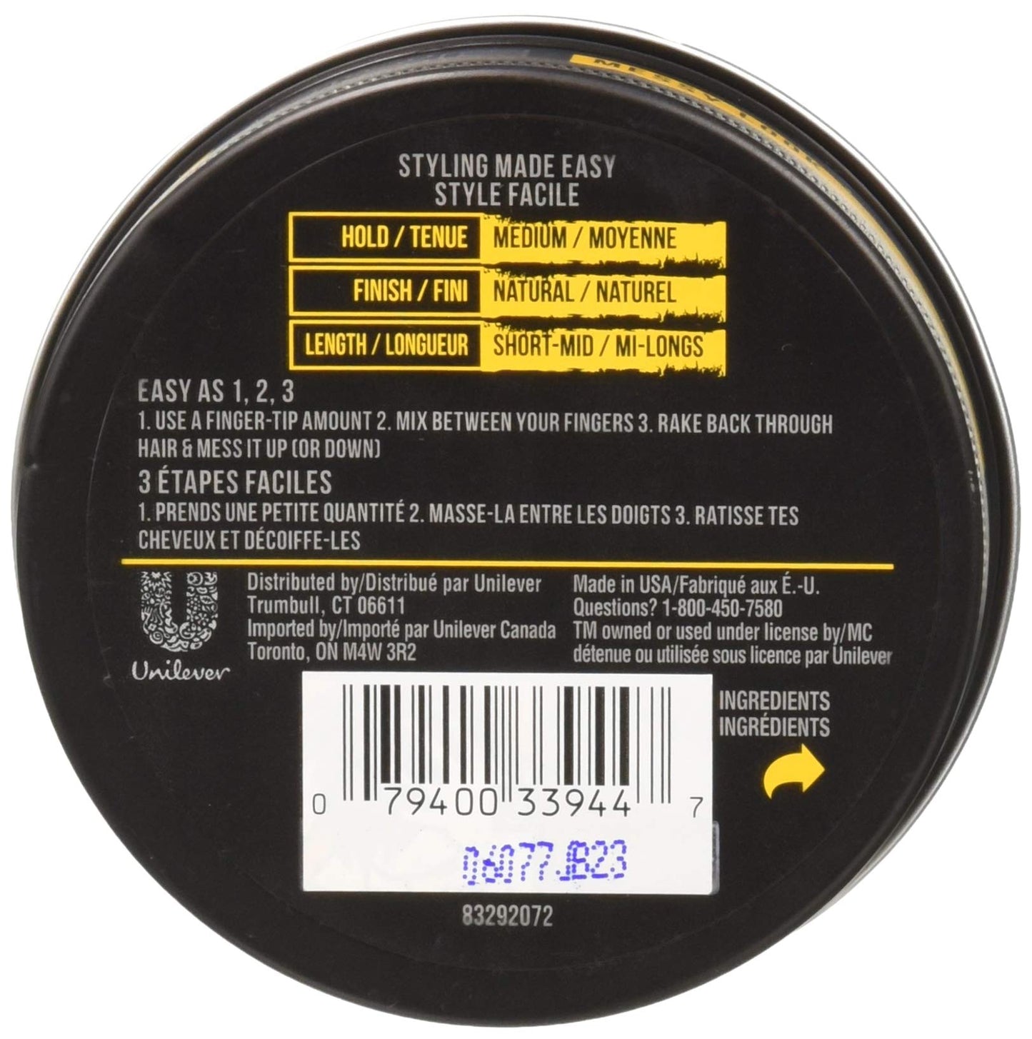 AXE Messy Look Hair Paste Flexible 2.64 oz (Pack of 2)