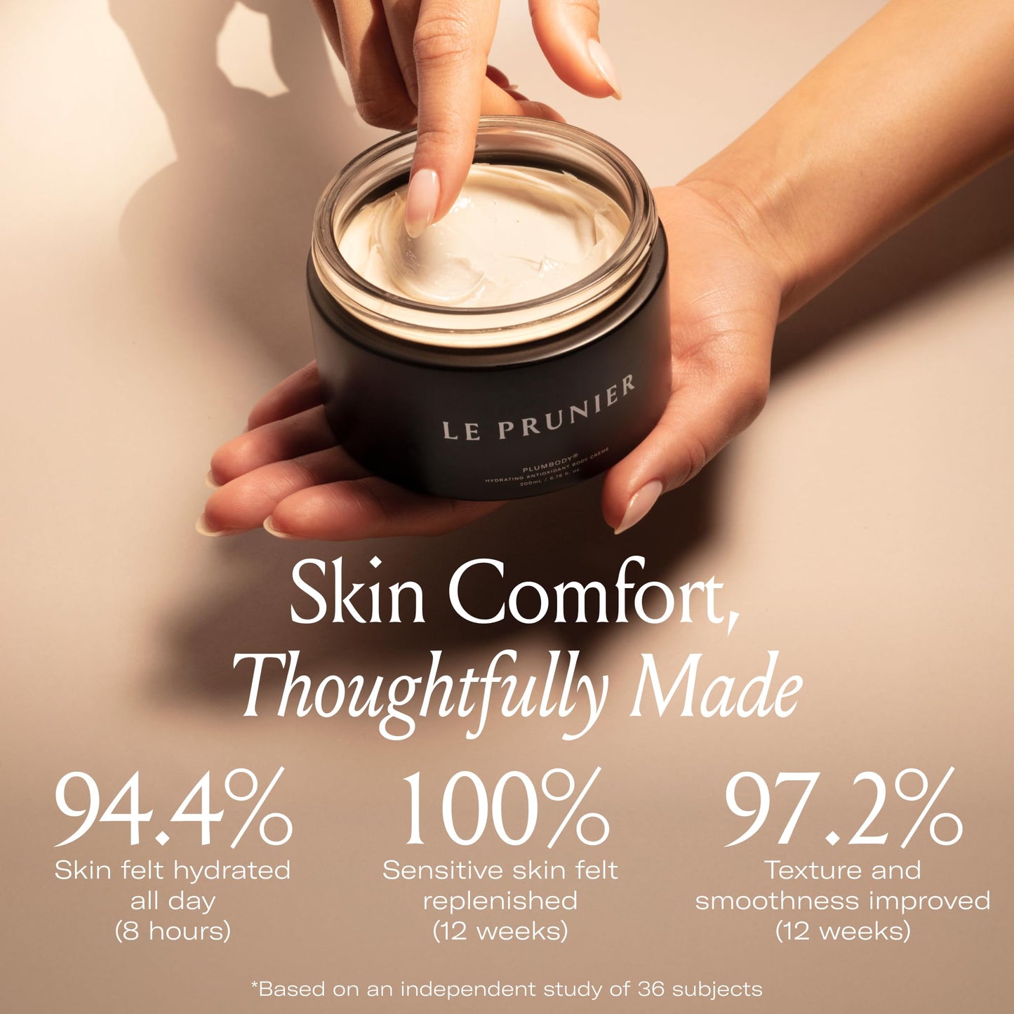 Le Prunier Plumbody™ - Clinically Proven Firming & Hydrating Body Cream with Midnight Muir® Plum Extract | Clean Vegan Antioxidant Body Lotion