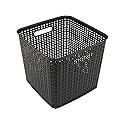 Advantus 37519 Extra Large Open Lid Storage Bin, Black