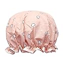 allydrew Reusable Women's Waterproof Shower Caps for Long Hair, Kitties