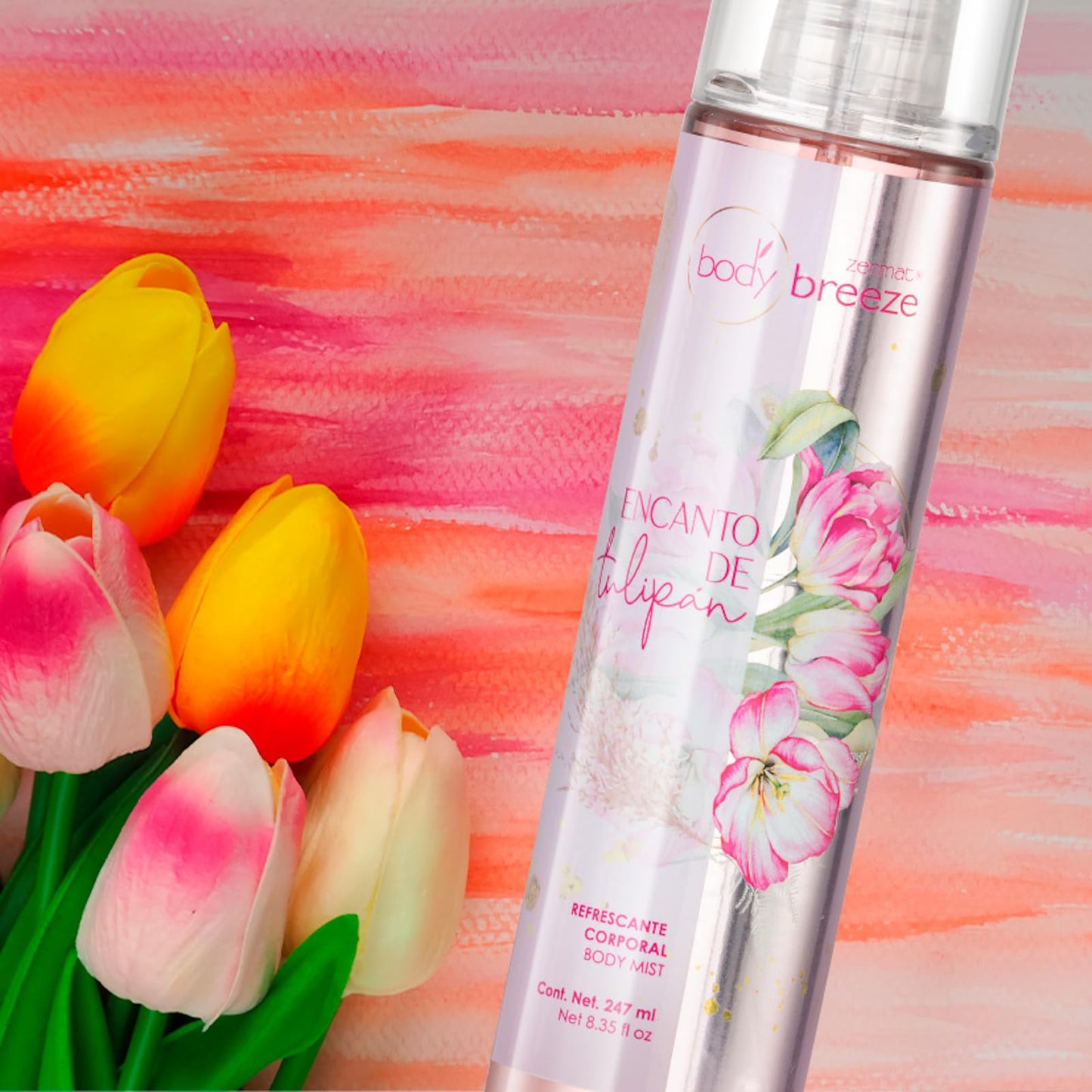 Zermat Body Mist Encanto Tulipan, body spray for Women - Hydrating Floral Fragrance Spray, 8.35 Fl. Oz.