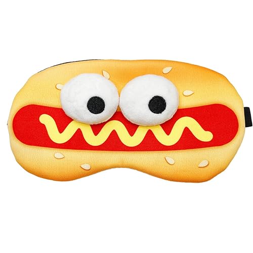 Funny Hamburger Printing Sleeping Eye mask Student Children's Lunch Break Shading Special Eye mask Funny
