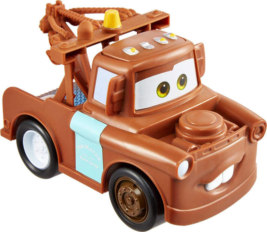 Disney Cars Track Talkers Mater – 5.5" Tow Truck Vehicle with Authentic Movie Sounds, Fun Toy Gift for Kids Ages 3+