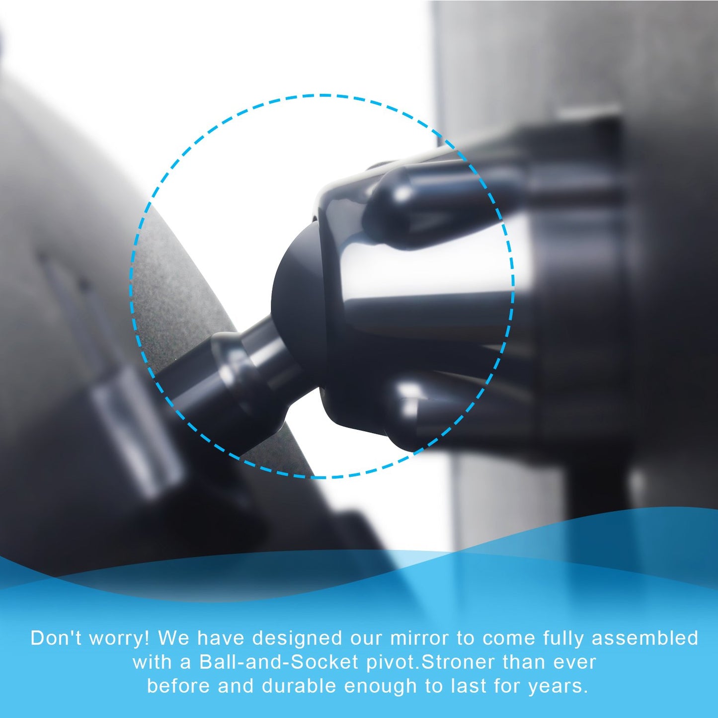 Shynerk Baby Car Mirror, Safety Car Seat Mirror for Rear Facing Infant with Wide Crystal Clear View, Shatterproof, 360° Rotation, Crash Tested and…