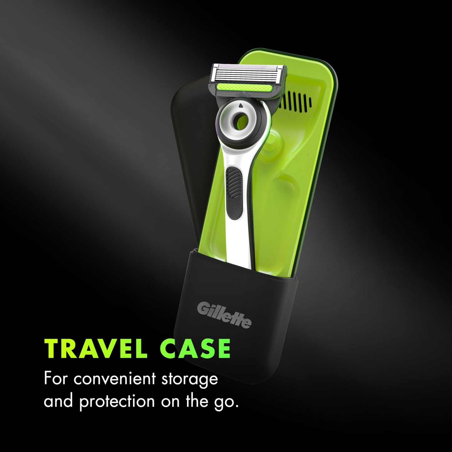 Gillette Labs Shaving Razor for Men, White Edition Handle, 2 Blade Refills and Travel Case, Gift Set Beauty and Personal Care Gillette
