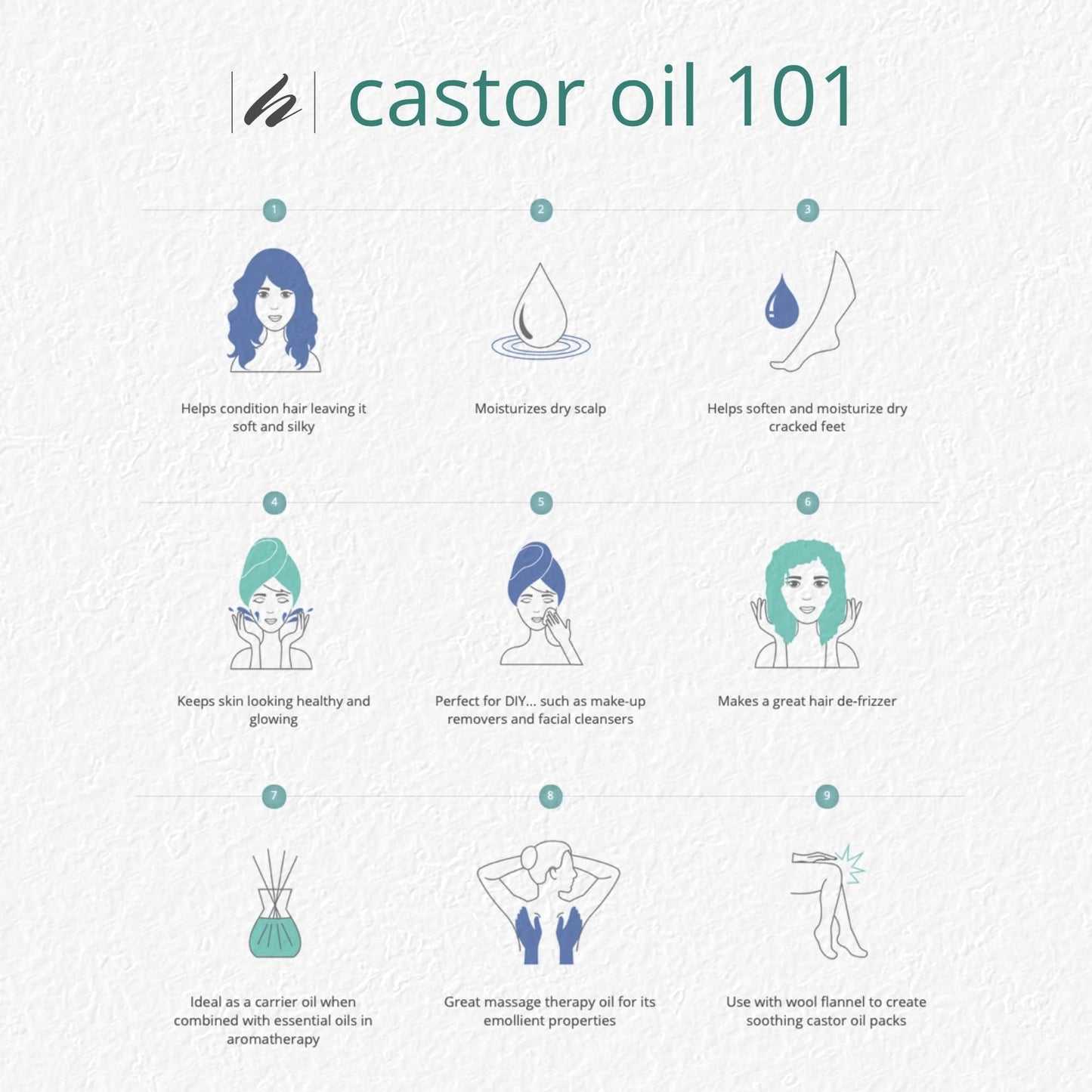 Home Health Castor Oil - 8 fl oz - Conditioning Oil for Body, Skin & Brows - Non-GMO, USDA-Certified Organic - Cold Pressed - Solvent & Hexane Free