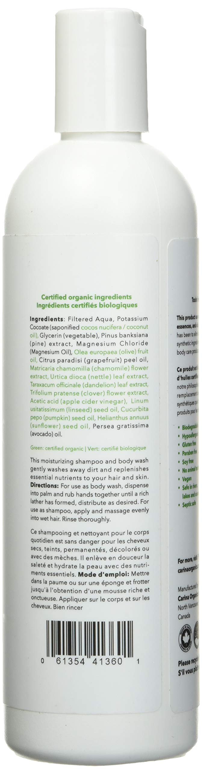 Carina Organics Pink Grapefruit Shampoo & Body Wash
