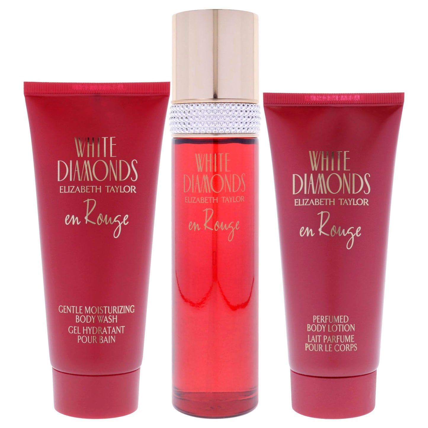 Elizabeth Taylor White Diamonds En Rouge, 3 Piece Gift Set women