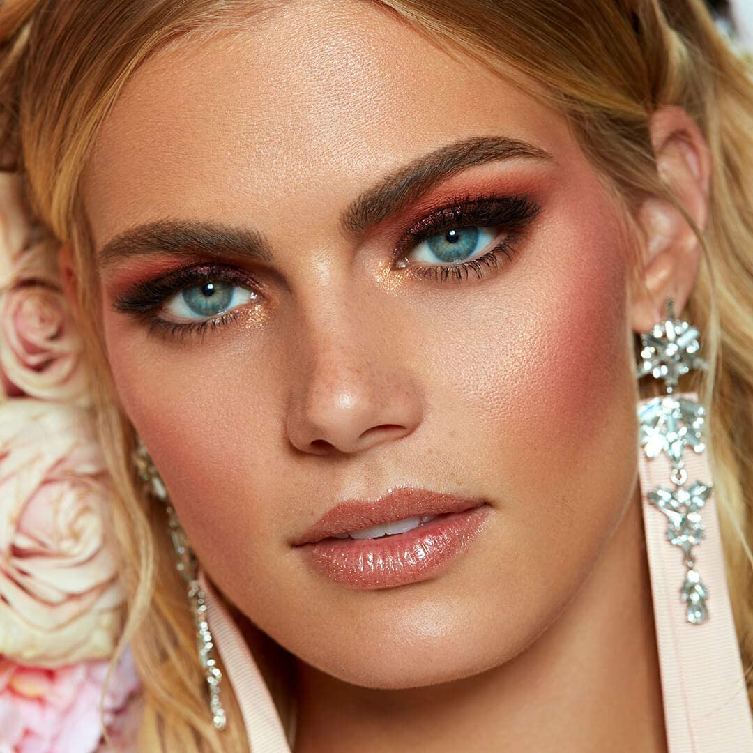Sigma Beauty Moisturizing Smooth Tinted Lip Gloss Shimmer - Earthy Rose Shimmer - Moisturizing, High Shine, Non Sticky Lip Gloss - Wear Alone or Over