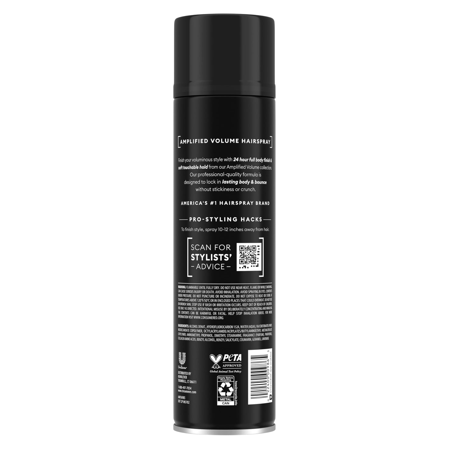 TRESemmé Total Volume Hairspray for 24-Hour Frizz Control with Pro Lock Tech 11 Fl Oz