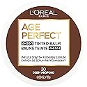 L'Oreal Paris Age Perfect 4-in-1 Tinted Face Balm Foundation with Firming Serum, Deep 20, 0.61 Ounce