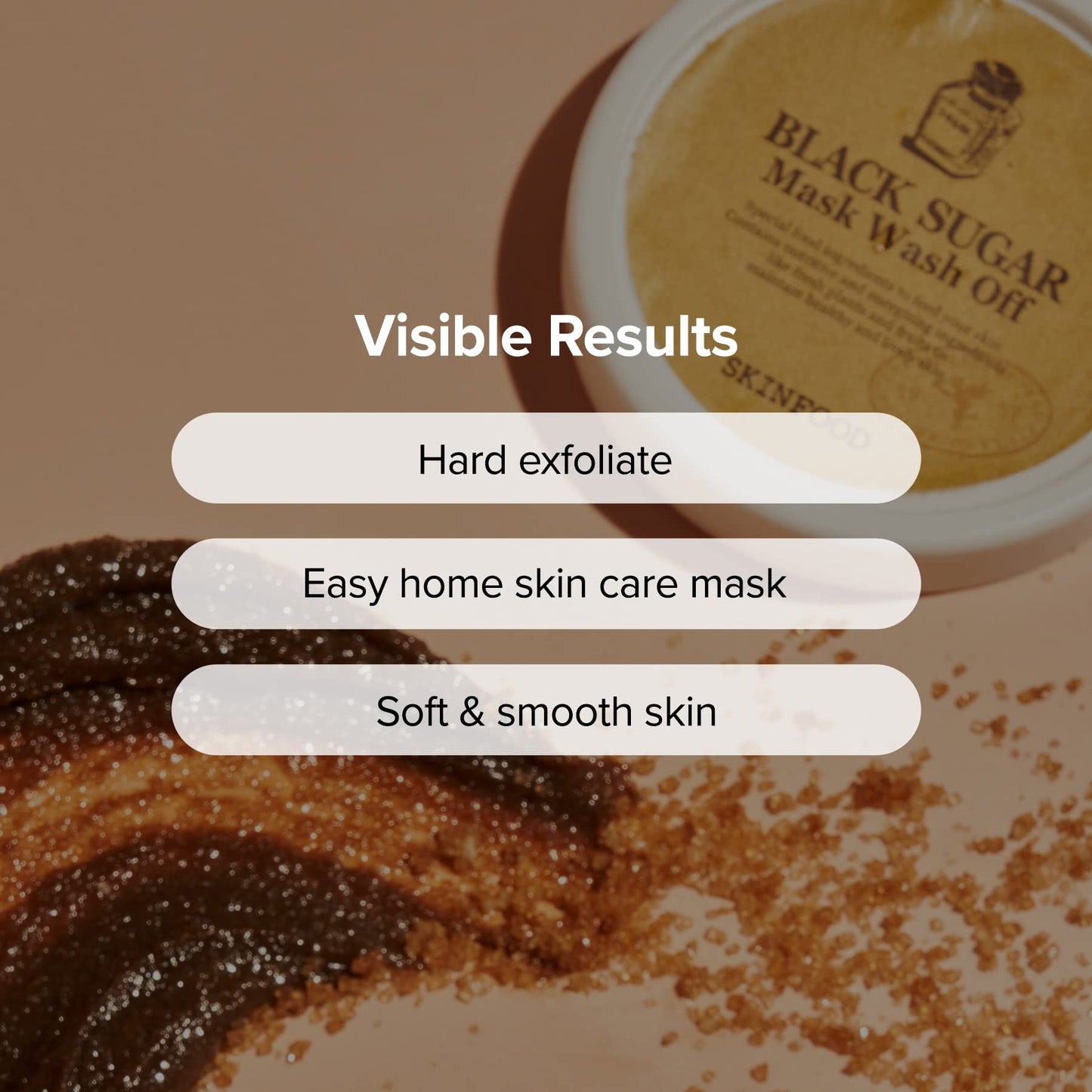 Skinfood Black Sugar Mask Wash Off Exfoliator, 3.53 Ounce