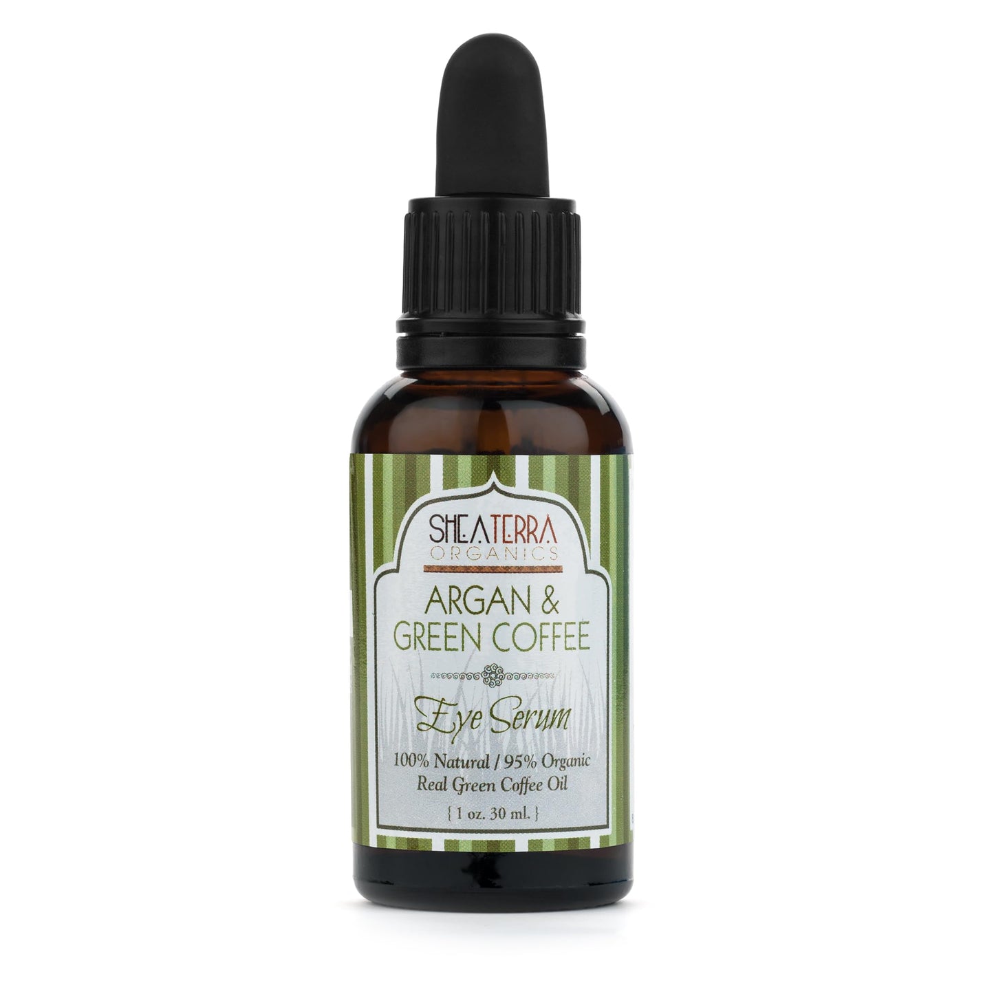 Shea Terra Argan and Green Coffee Around-Eye Serum | All Natural & Organic Eye Serum with Anti-Aging Essential Fatty Acids, Antioxidants and Vitamins