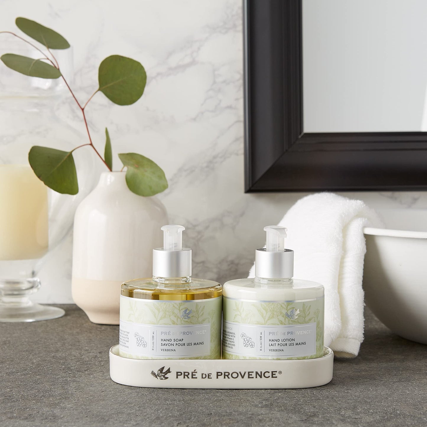 Pre de Provence Collection Liquid Hand Soap, Sooths & Softens while Cleansing, Enriched with Shea Butter, Vitamin E & Glycerin, Soft & Soothing, 11 fl