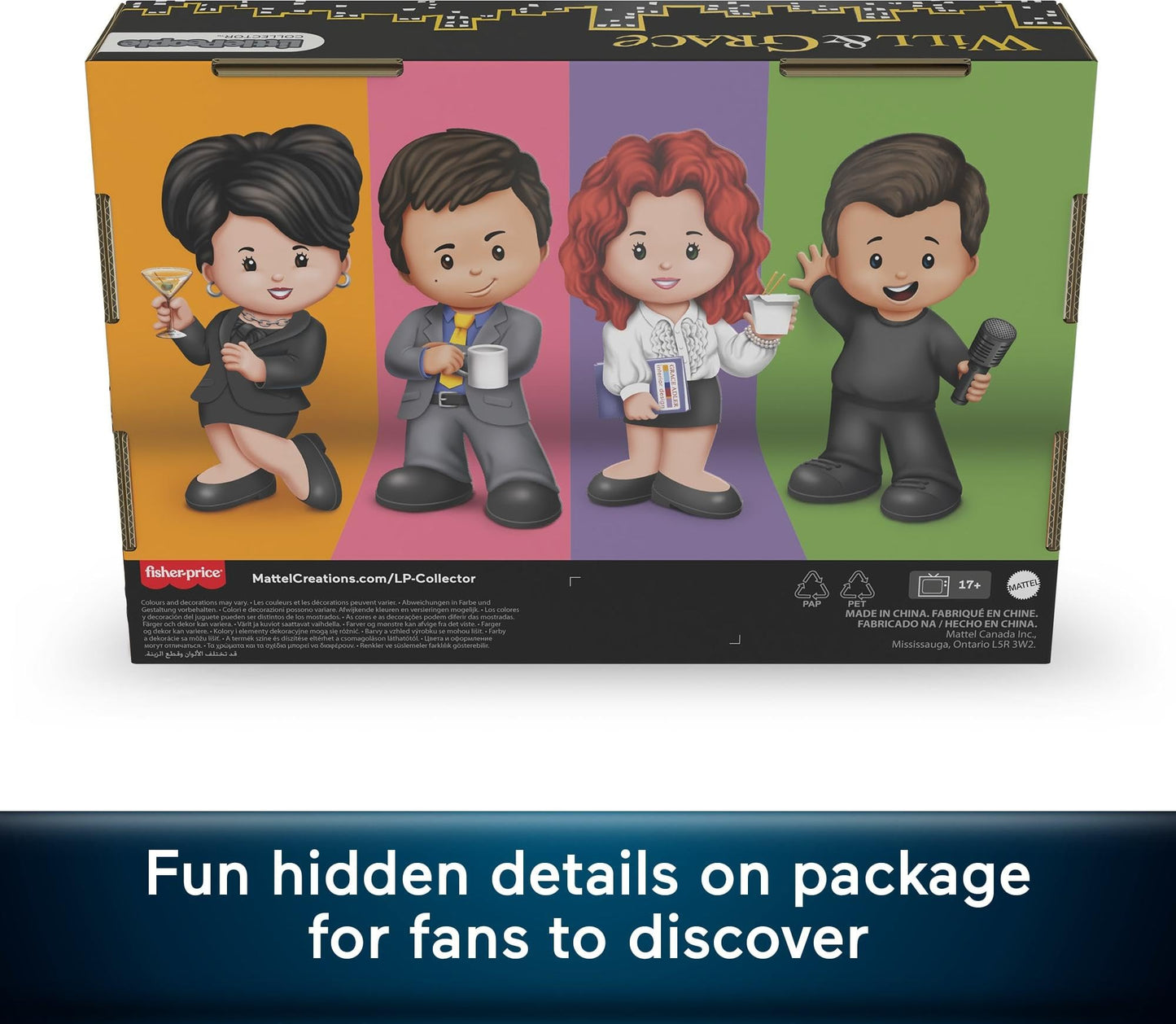 Little People Collector Will and Grace TV Series Special Edition Set for Adults & Fans, 4 Figures in a Display Package (Amazon Exclusive)