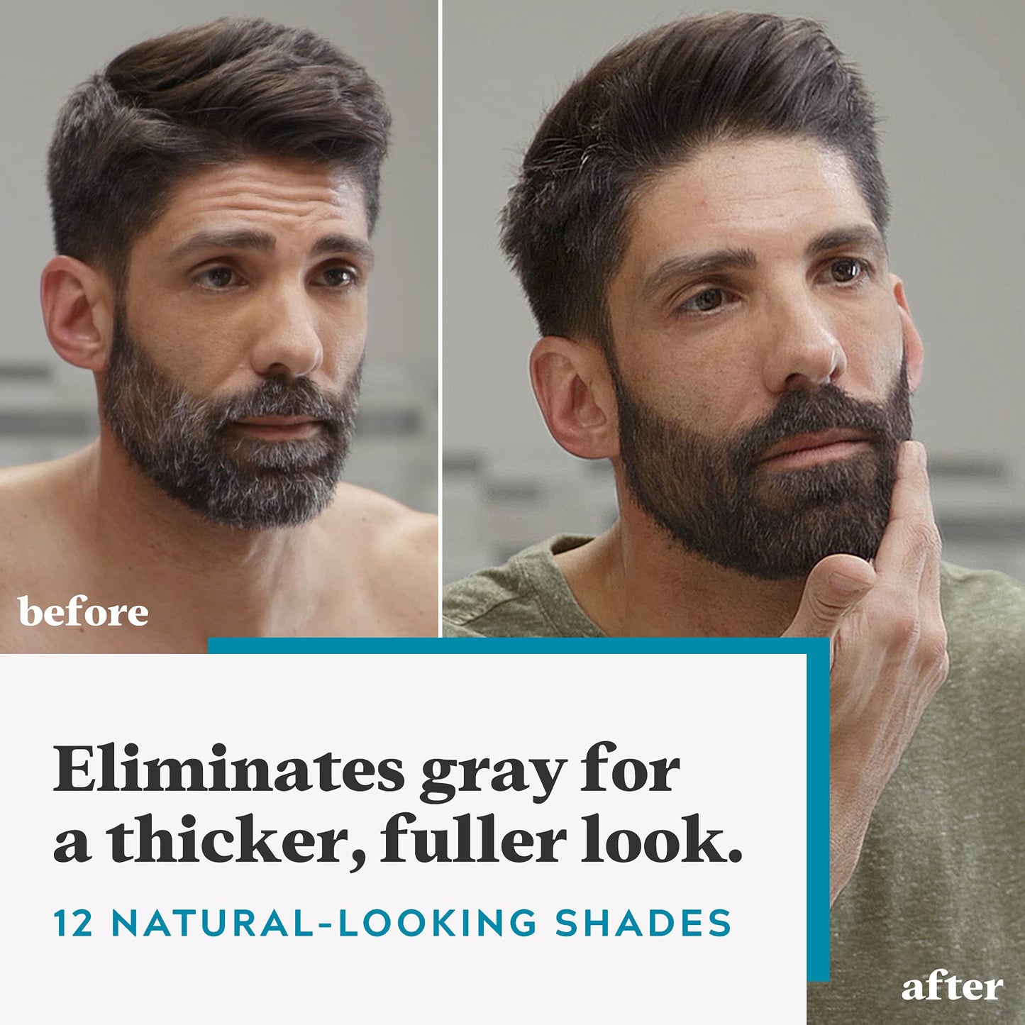 Just For Men Moustache And Beard Facial Hair Gel Colour M45 (Dark Brown Black)