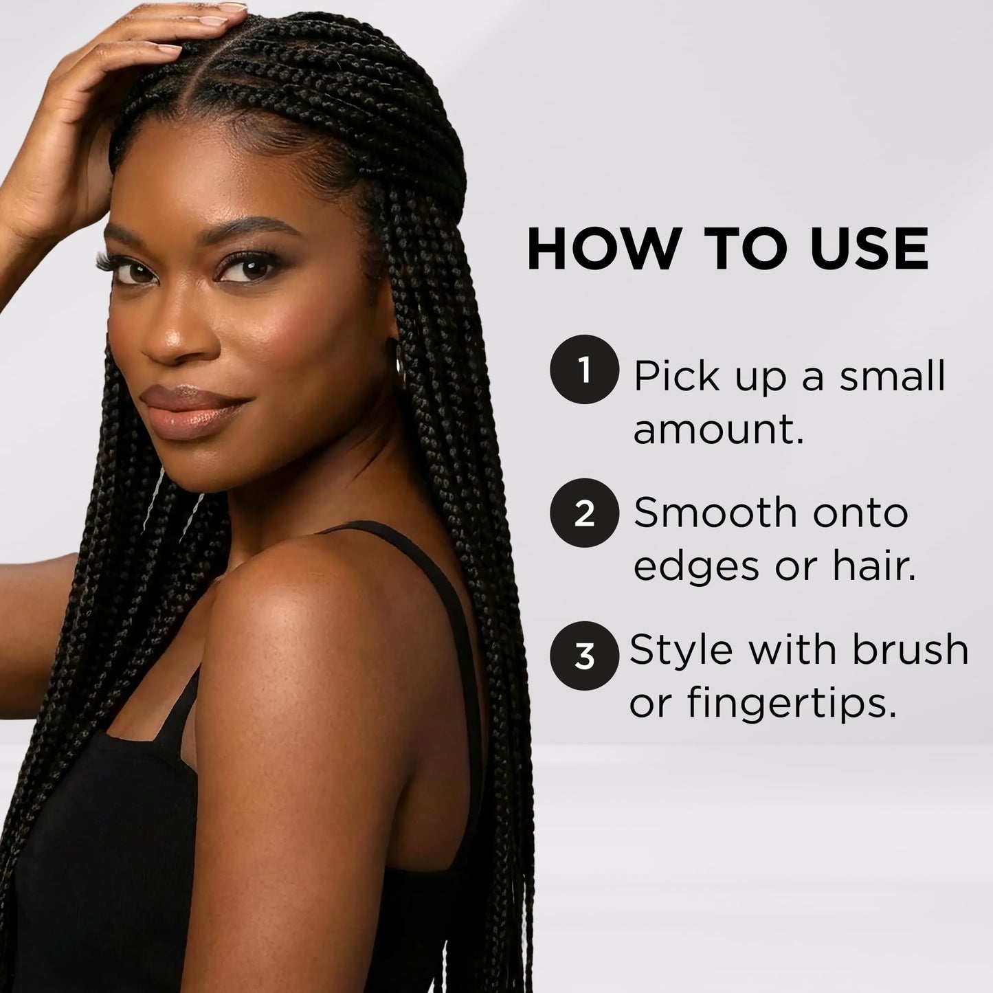 Style Factor EDGE BOOSTER HIDEOUT Water-Based Pomade | Strong Hold & Instant Gray Coverage | Slick Styling for Flyaways, Edges & Roots | High Shine