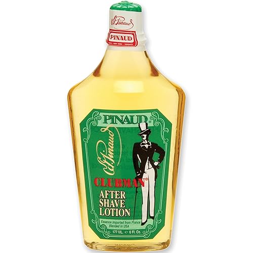 Clubman Pinaud After Shave Lotion, Classic Men’s Aftershave, Cools, Soothes, & Refreshes Skin with Signature Masculine Scent, 6 fl oz, 1-pack