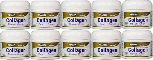 Collagen Beauty Cream Made With 100% Pure Collagen Promotes Tight Skin Enhances Skin Firmness 2 Oz. Jar Pack Of 10